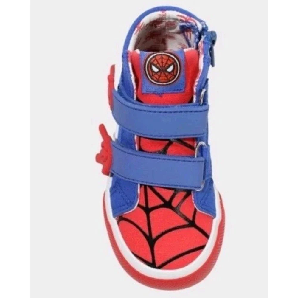 Marvel Ground Up Spiderman Kid's high top tennis shoes New - Picture 3 of 6